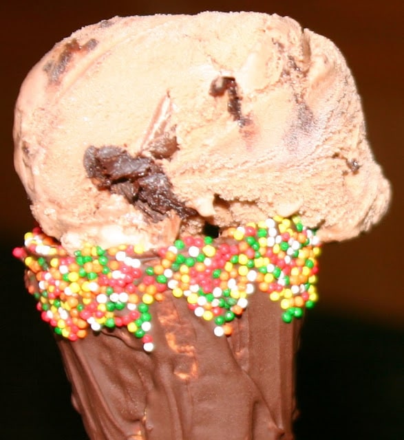 Chocolate-Dipped Ice Cream Cones