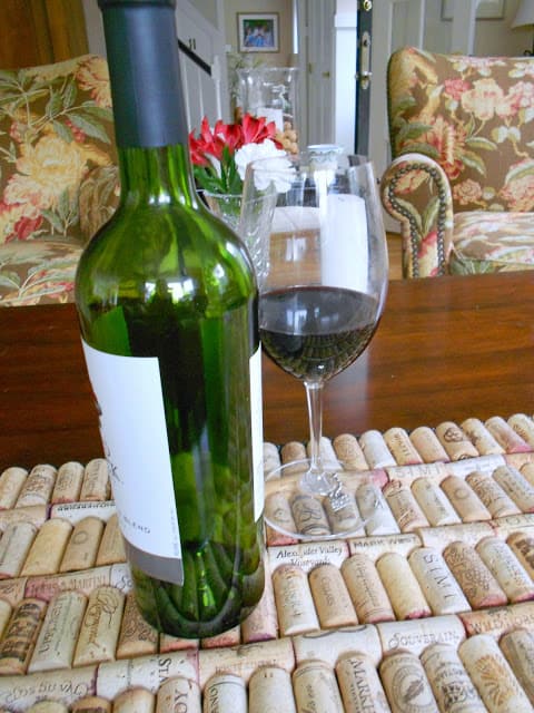 Wine Cork Coaster, Recycled Wine Cork, Wine Drinker Gift, Upcycled