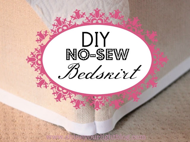 DIY No-Sew Bedskirt