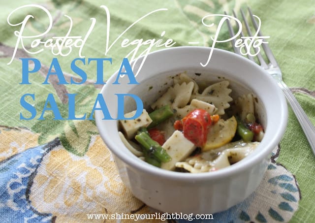 Roasted Veggie-Pesto Pasta Salad