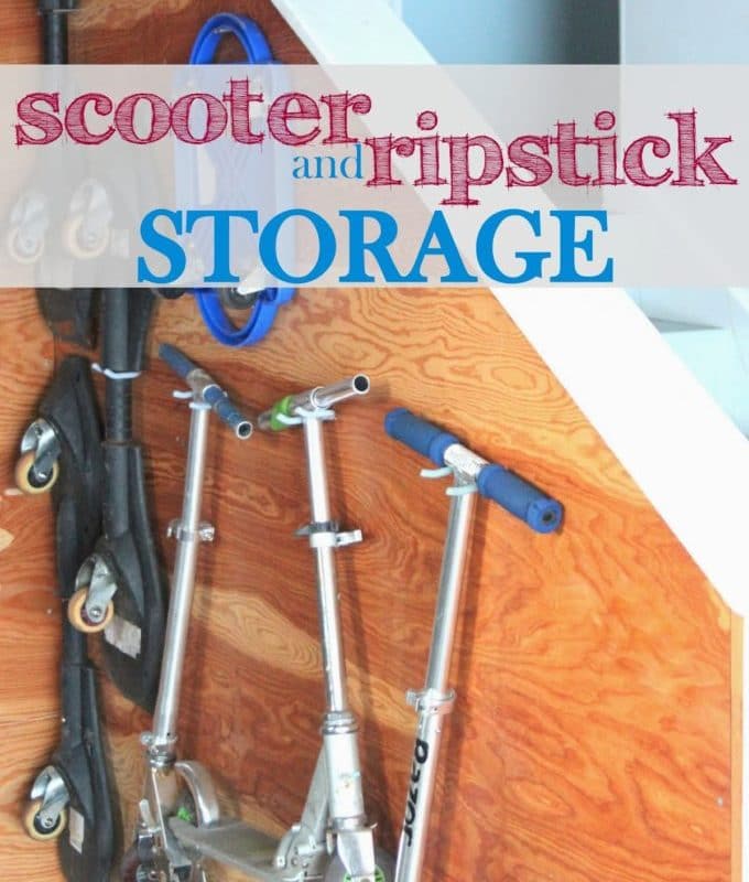 Garage Organization | Razor Scooter & Ripstick Storage