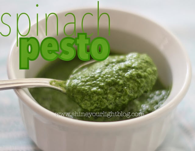 Easy Peasy Spinach Pesto