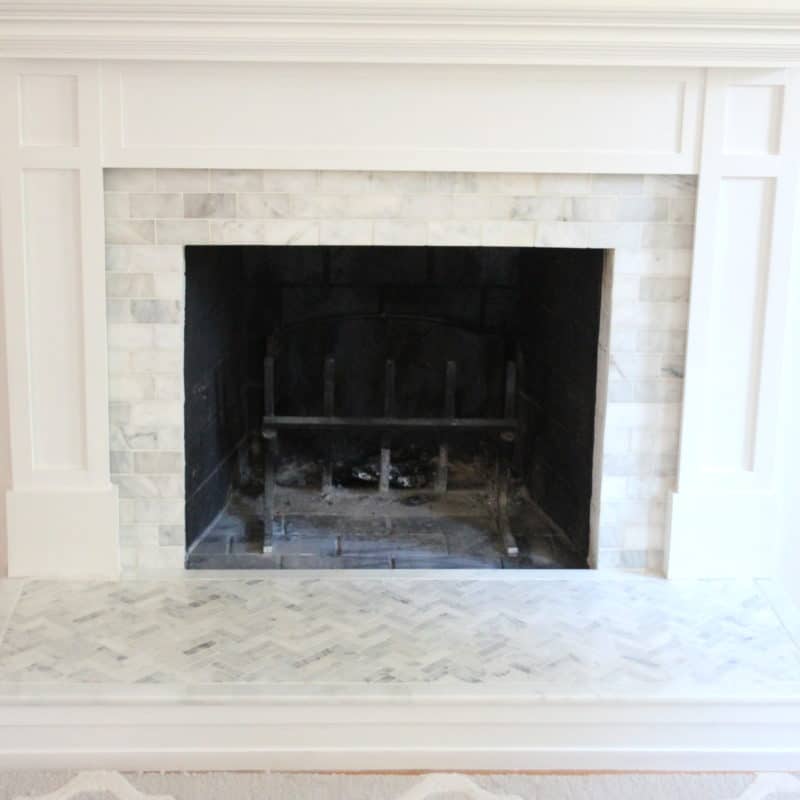 How To Tile Over A Brick Fireplace Surround