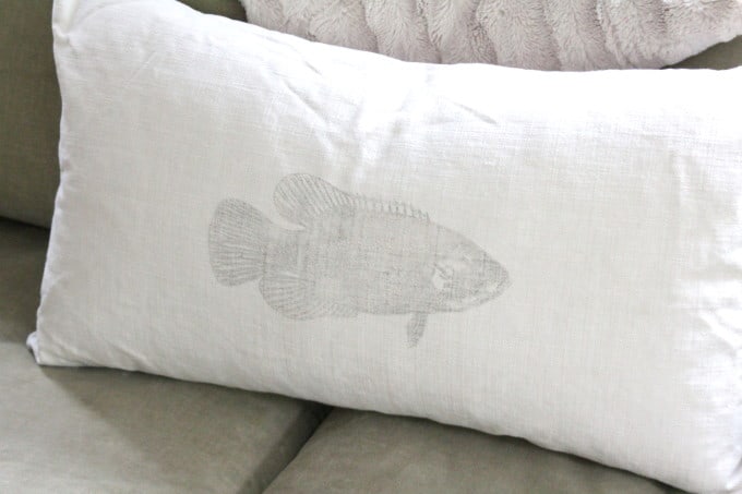 Graphic Transfer No Sew Pillow