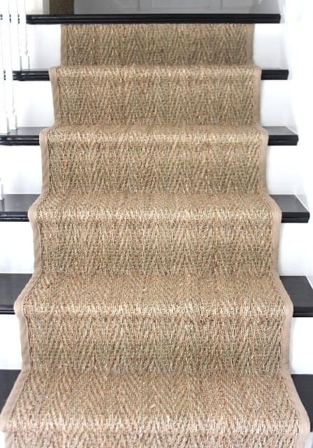 Seagrass stair runner