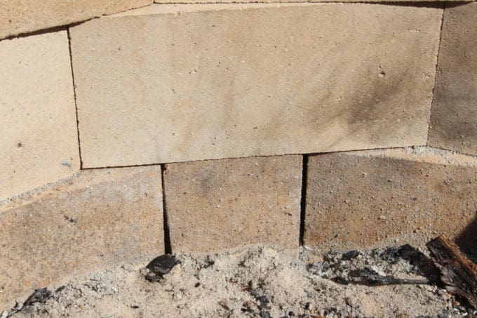 How to install fire brick inside a fire pit.