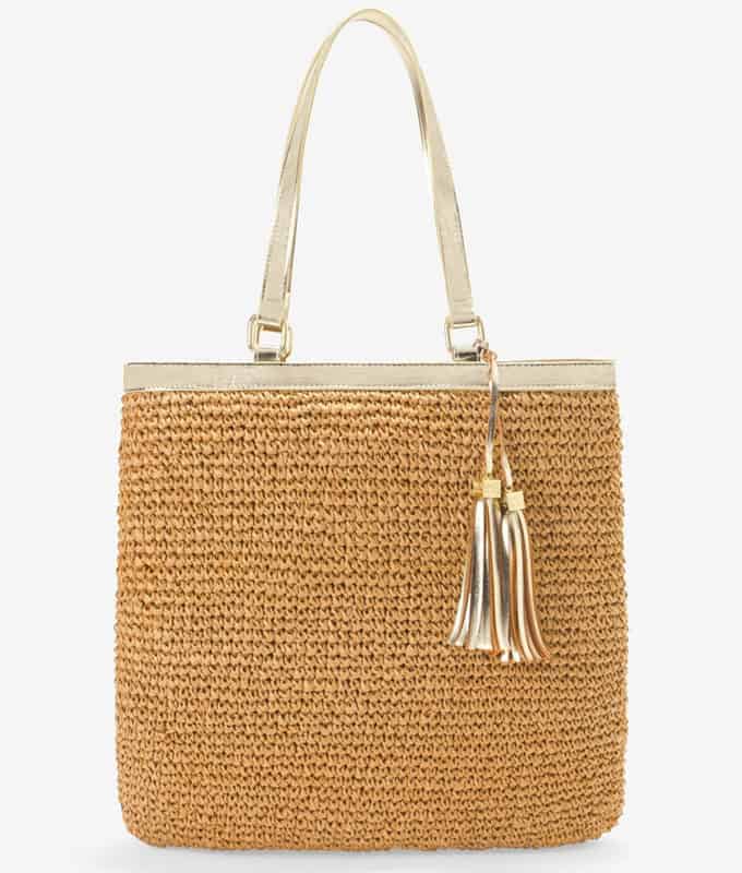 A large straw tote bag is the perfect summer accessory.