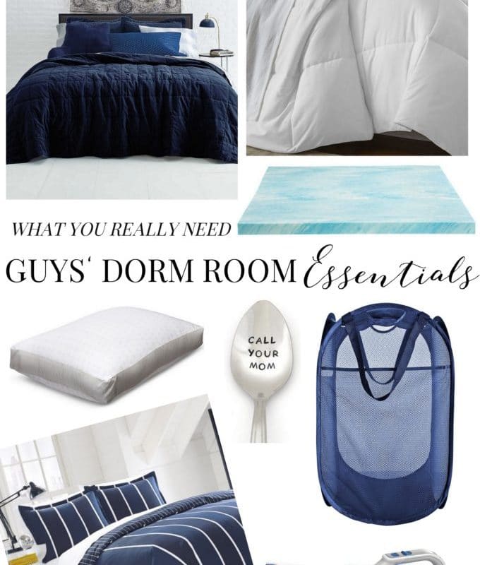 The Guys’ Guide to Dorm Room Essentials | What he really needs!
