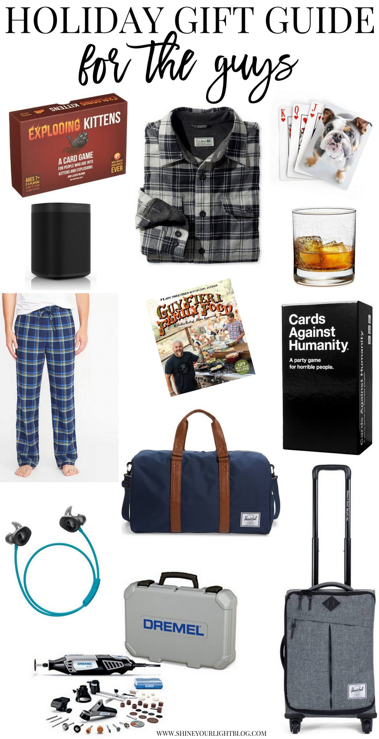 A holiday gift guide for guys.