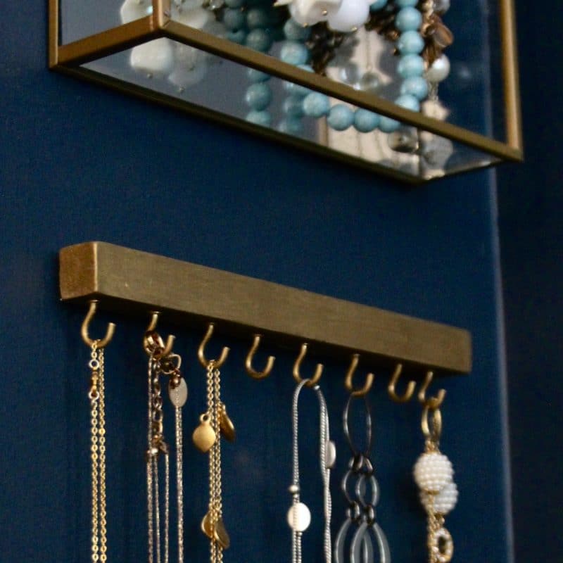 Simple Modern DIY Wall Necklace Hanger