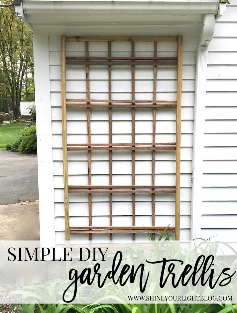 How To Build A Simple Custom Sized Wood Trellis Shine Your Light