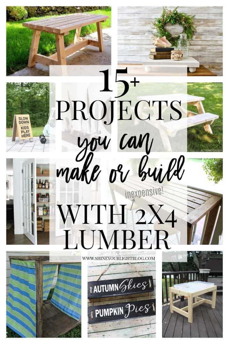 15+ Projects You Can Build Or Make With Inexpensive 2x4s
