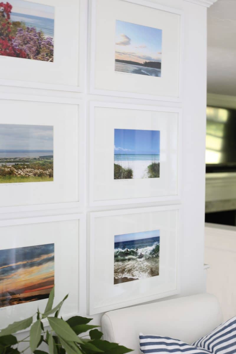Gallery wall in kitchen