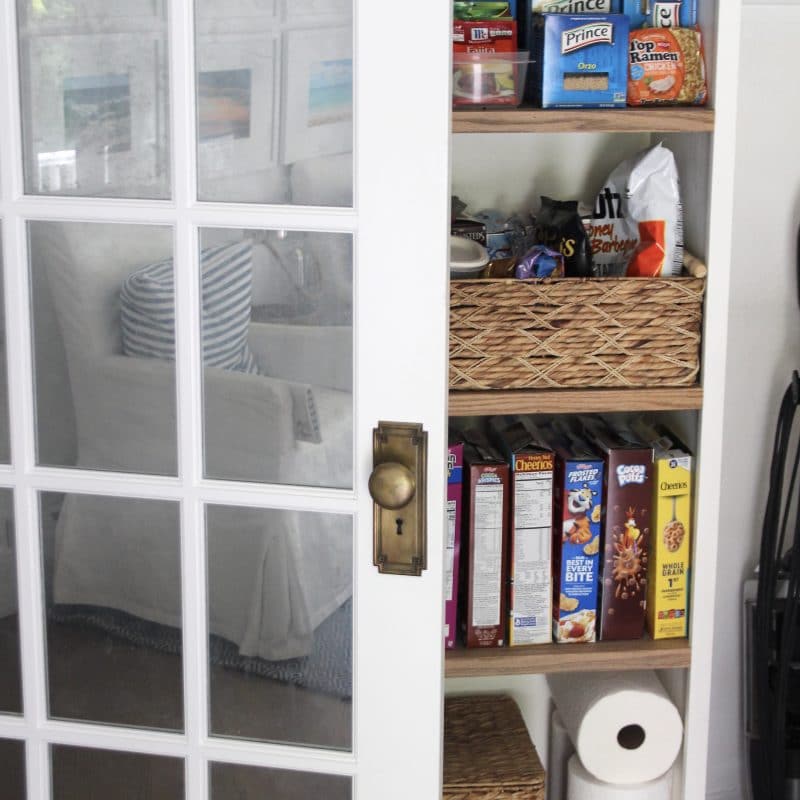 How To Organize A Reach-In Pantry | Our New Pantry Closet & A Super Easy DIY!