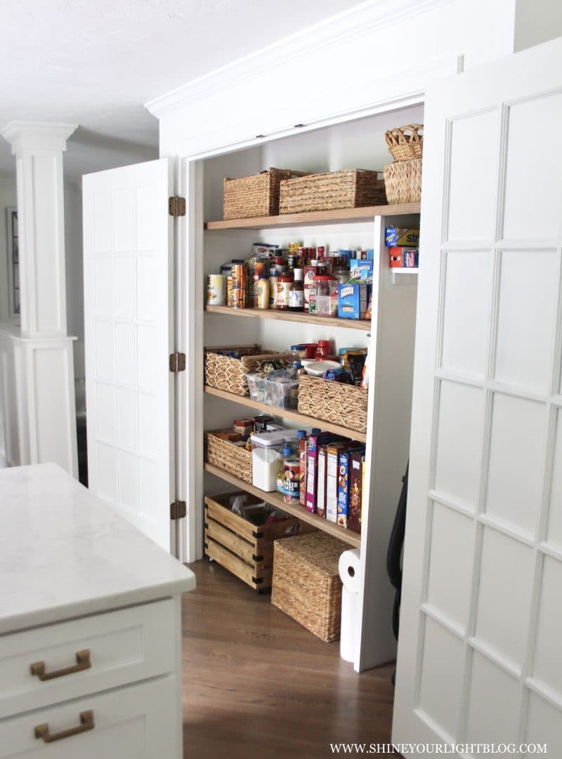 How To Organize A Reach-In Pantry | Our New Pantry Closet & A Super ...