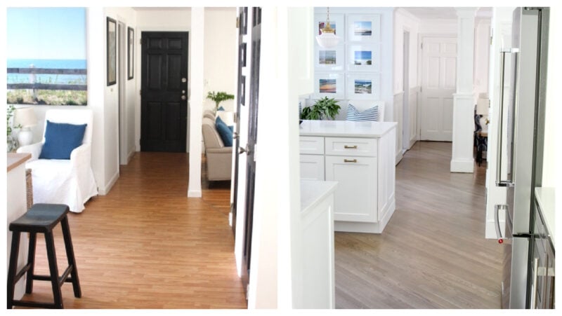Kitchen Floors Before and After