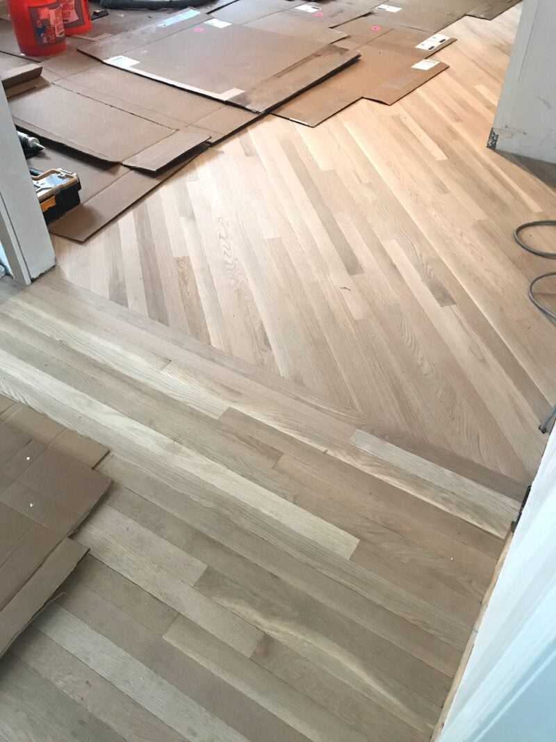 Hardwood Floors Installed Diagonally