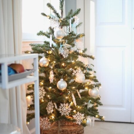 Small Christmas Tree in Basket